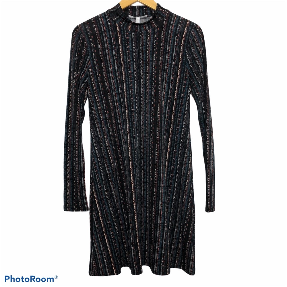 BCBGeneration Shift Dress Long Sleeve Mock Neck